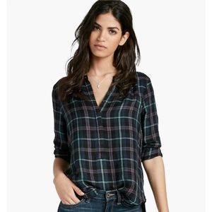 Lucky brand boyfriend plaid shirt top S